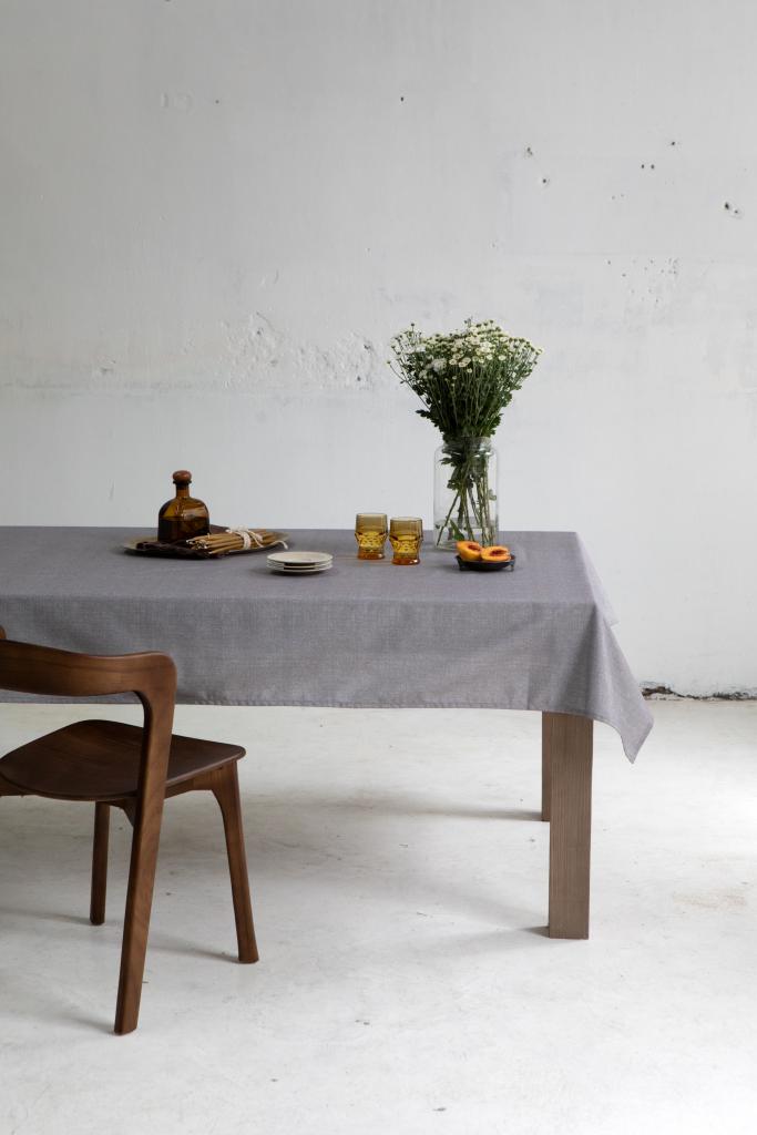 Mantel Antimanchas Tramado Grafito